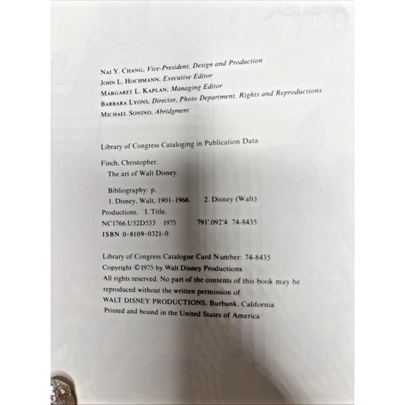 The Art of Walt Disney — From Mickey Mouse to the Magic Kingdoms (HC/DJ, 1975, A - Picture 2 of 14